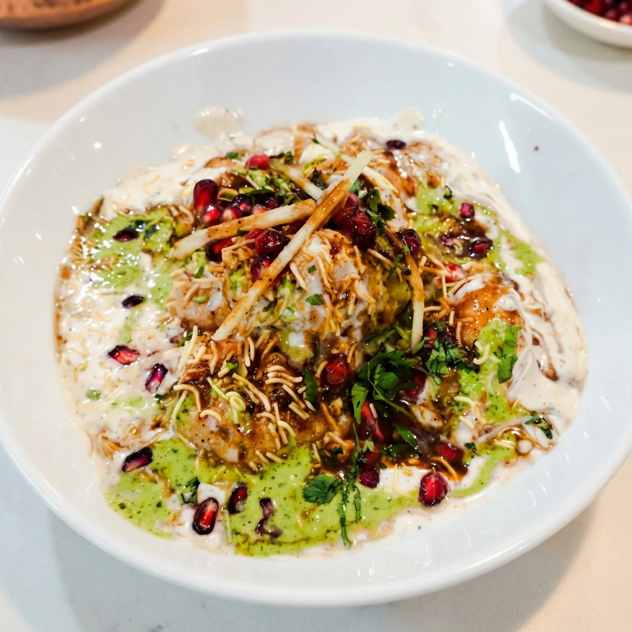 Delicious Dahi Bhalla at Tarrka House in Edmonton, AB